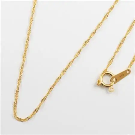 【山梨県】【ジュエリー】K24 pure gold/ピュアゴールド スクリュー ネックレス　1本【配送不可地域：離島・沖縄県】【1499450】
