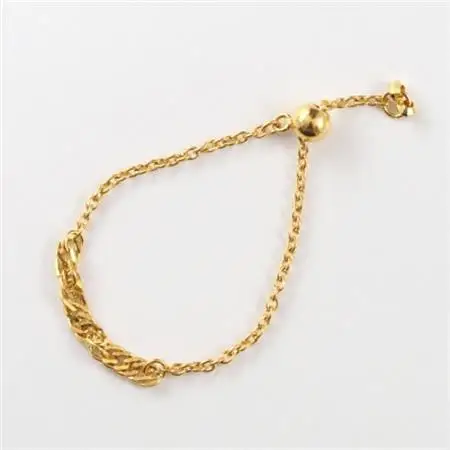 【山梨県】【ジュエリー】K24 pure gold/ピュアゴールド スクリュー チェーンリング　1本【配送不可地域：離島・沖縄県】【1508336】