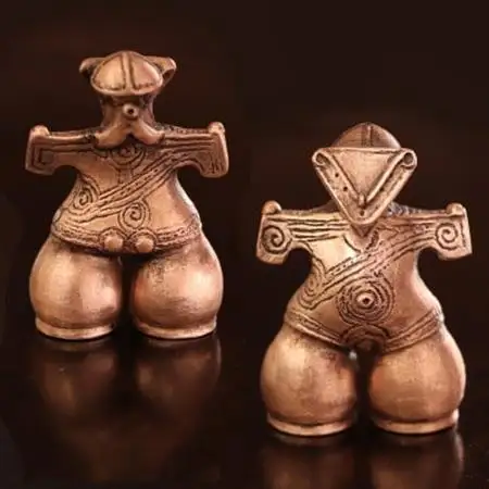 【縄文アクセサリーDo_goods】国宝土偶「仮面の女神」ミニオブジェ  659-335【配送不可地域：離島】【1534373】