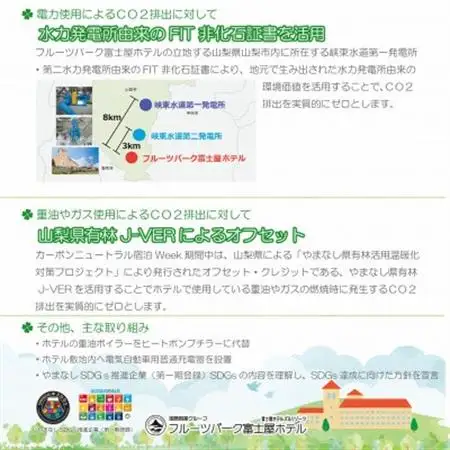 フルーツパーク富士屋ホテル サスティナブルな宿泊体験ペア宿泊券(素泊)【配送不可地域：離島】【1600804】