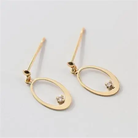 【山梨県】【ジュエリー】K18 Drop/ドロップ ピアス【配送不可地域：離島・沖縄県】【1603985】