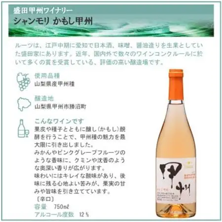 甲州 オレンジワイン 2本セット【配送不可地域：離島】【1607419】