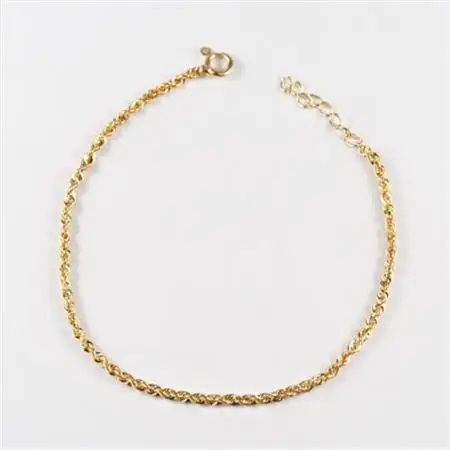【山梨県】【ジュエリー】K18 shiny rope/シャイニーロープ ブレスレット【配送不可地域：離島・沖縄県】【1608860】