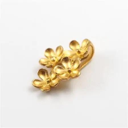 【山梨県】【ジュエリー】K24 pure gold flower/フラワー ペンダントトップ【配送不可地域：離島・沖縄県】【1643639】