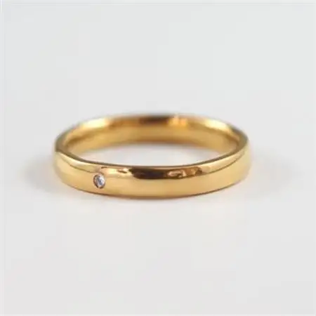 【山梨県】【ジュエリー】K24 pure gold /ダイヤ 甲丸 リング 12号【配送不可地域：離島・沖縄県】【1645666】
