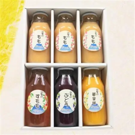 まるごと山梨　フルーツドリンクセット(180ml×6本)　【配送不可地域：離島】【1704792】