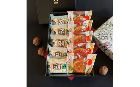 くるみそばミニ5個＆杏タルト5個セット お菓子 信州 銘菓 お土産 ギフト おやつ スイーツ