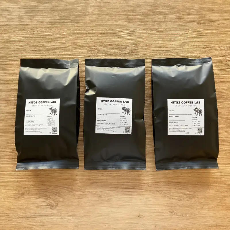 HITO2 COFFEE自家焙煎レギュラーコーヒー豆（豆のまま）100gｘ3袋