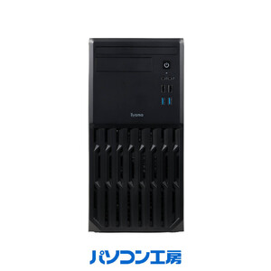 パソコン工房 4年間物損保証 ミニタワーデスクトップPC Ryzen 5/SSD/No.392