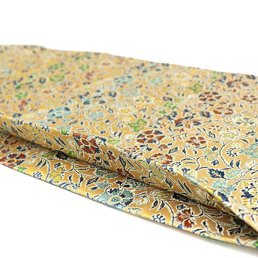 【高島屋選定品】＜龍村美術織物＞仕立て名古屋帯 早雲寺文台裂（金）