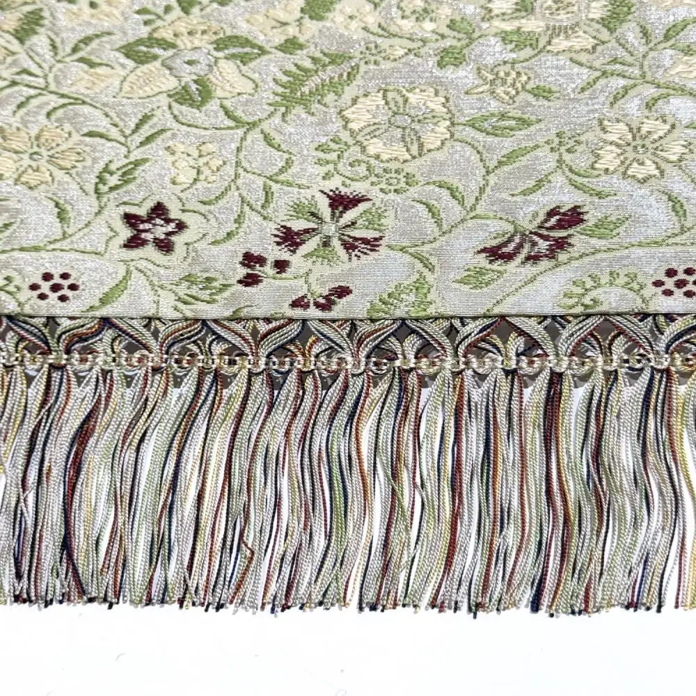 【高島屋選定品】＜龍村美術織物＞早雲寺テーブルセンター（2号サイズ・銀）