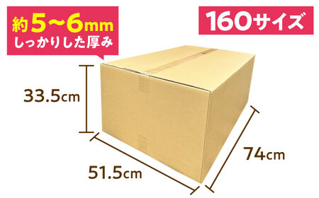 ダンボール 5枚 74×51.5×33.5cm 160サイズ【バイオドットコム】 段ボール 梱包用[MGP019]