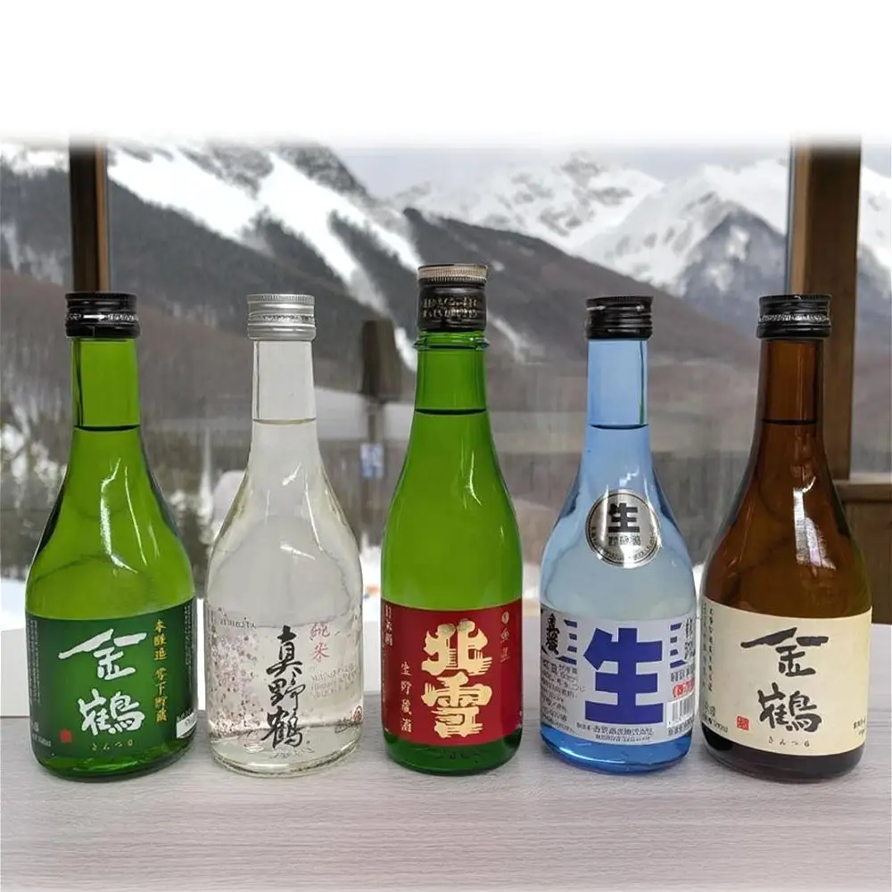 お手軽に楽しめる　佐渡島の生酒４本＋金鶴普通酒　300mlx5本セット