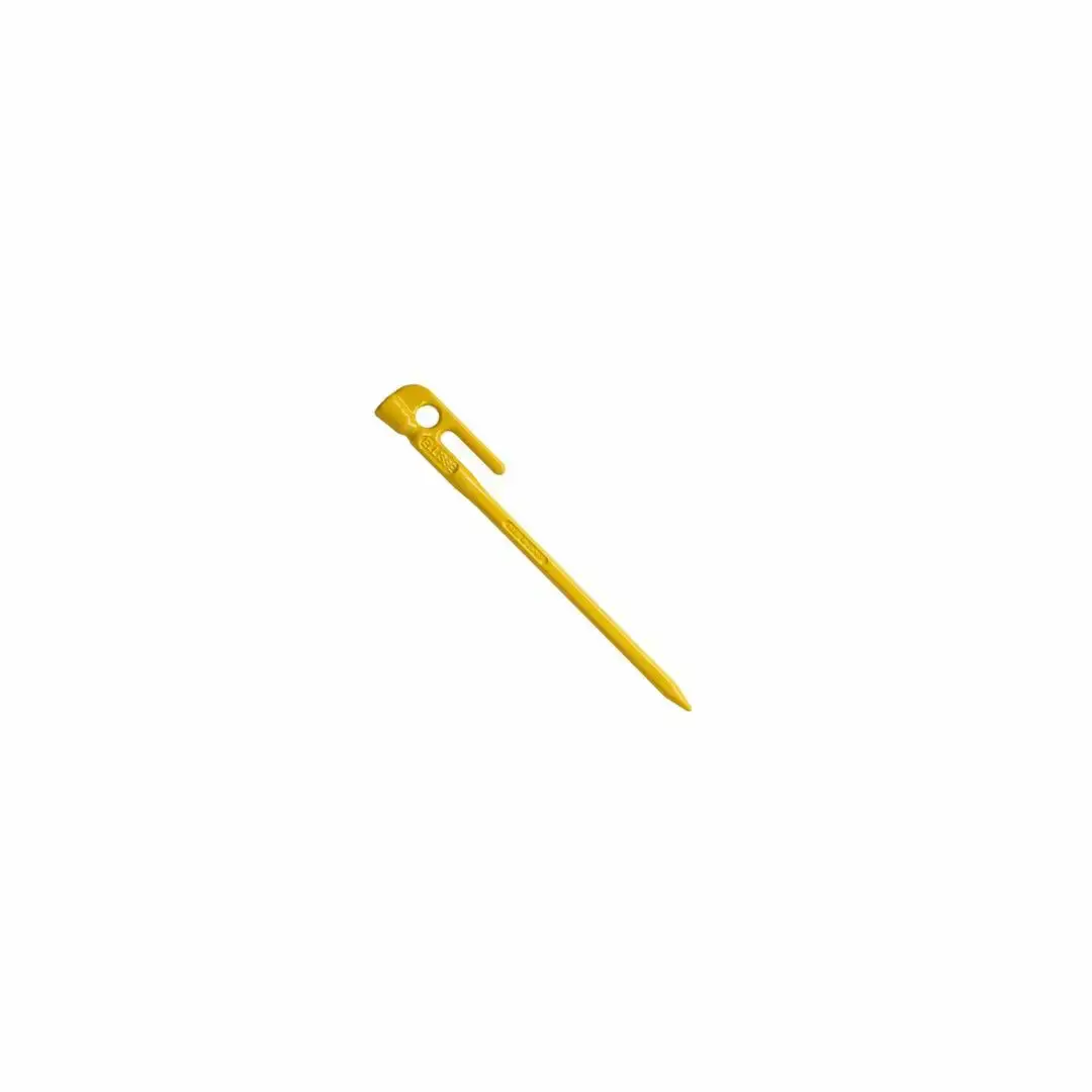 鍛造ペグ（エリッゼステーク）18cm×8本セット イエロー 黄 キャンプ用品 アウトドア用品 燕三条製 [村の鍛冶屋] タープ テント【012S159】