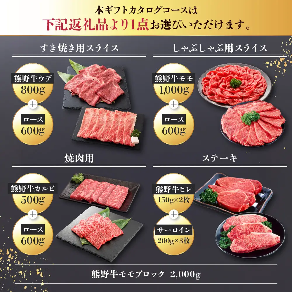 あとから選べる！【熊野牛】カタログギフト 6万6千円コース