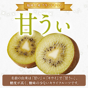 ＜先行予約受付中！2026年11月上旬～11月下旬に順次発送予定＞【化粧箱入り】福岡県ブランドキウイ 甘うぃ (約計1.4kg・大玉9玉) キウイ キウイフルーツ キュウイ あまうぃ フルーツ 生 国産 果物 くだもの 贈答用 【農産物直売所ほたるの里】as52-031