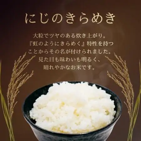 令和7年産　特別栽培米にじのきらめき 精米　10kg(5kg×2袋)【1697555】