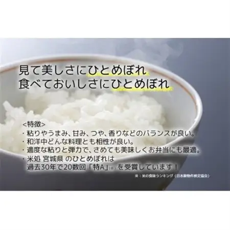【ひとめぼれ】宮城県産 令和7年産 精米 10kg(5kg×2袋)【1700756】