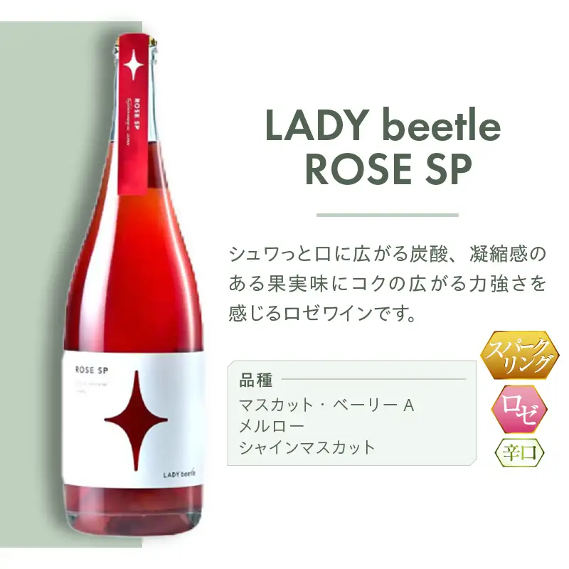 ワイン フジクレールワイナリーLADY beetle ROSE SP（RC）B11-642