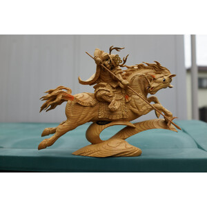 だんじり彫刻　馬乗り(騎馬武者)