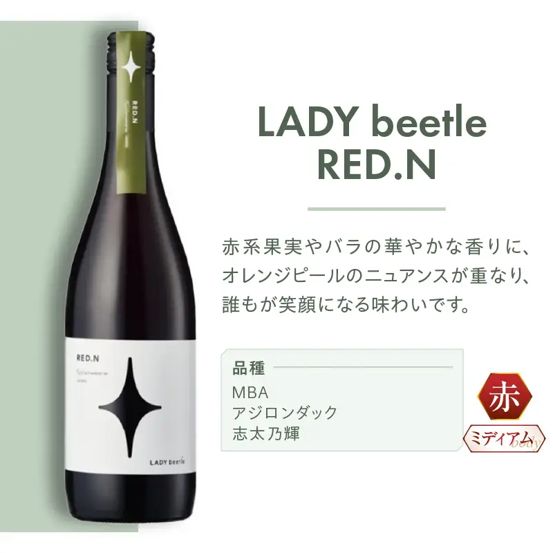 ワイン フジクレールワイナリーLADY beetle RED.N（RC）B-647