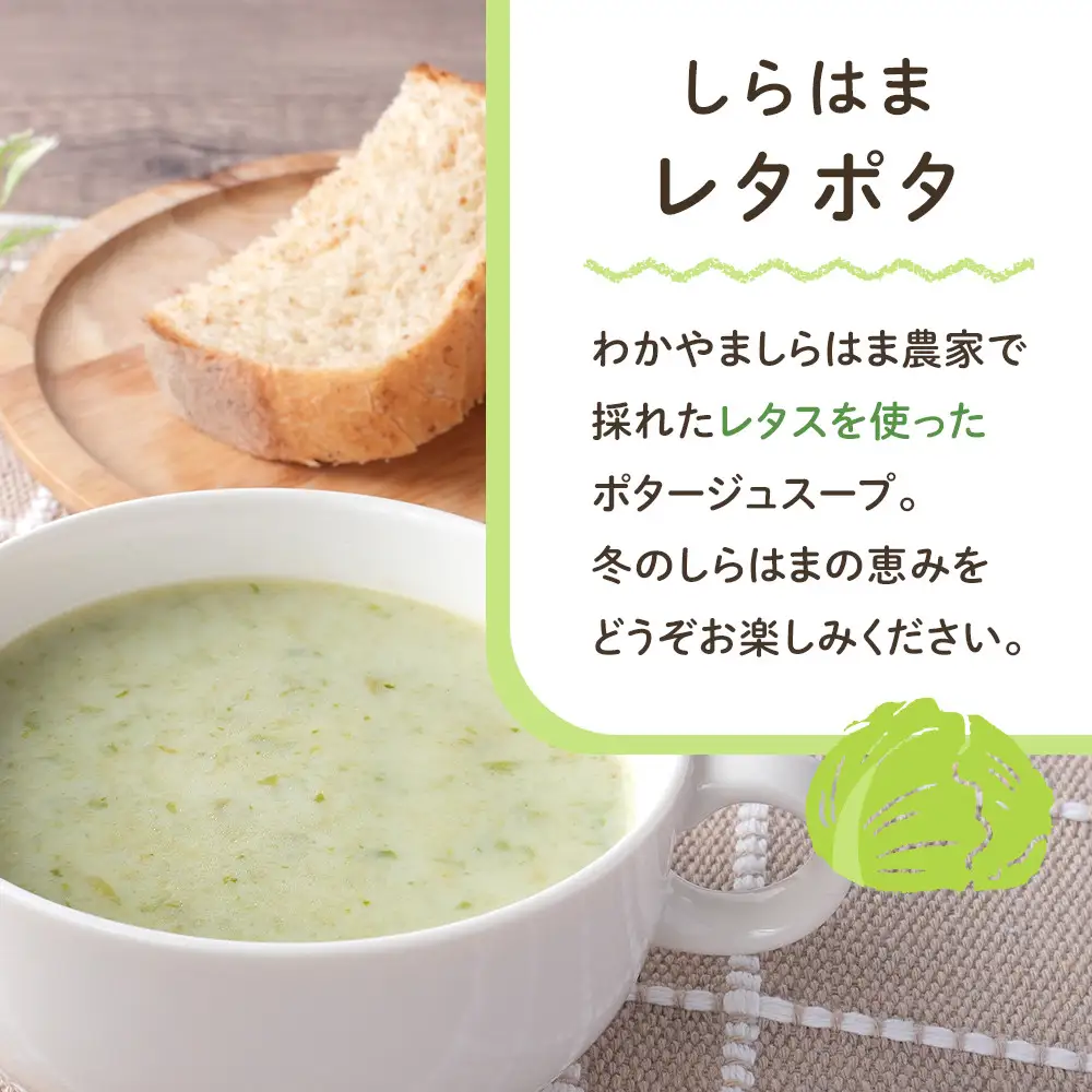しらはまレタポタ 6袋 セット わかやましらはま農家 特製 ポタージュスープ