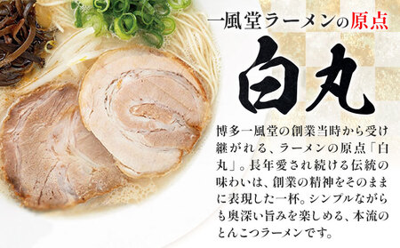 ラーメン 一風堂 白丸 ラー麦麺 セット 6食 地域商社ふるさぽ《90日以内に出荷予定(土日祝除く)》福岡県 鞍手町 ラーメン とんこつ 豚骨スープ 豚骨ラーメン ラー麦 麺