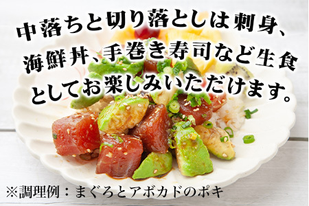 生食用 国産 黒まぐろ中落ち・切り落としセット 各約500g (合計約1kg) マグロ 鮪 刺身 さしみ 魚 魚介 海鮮 海産物