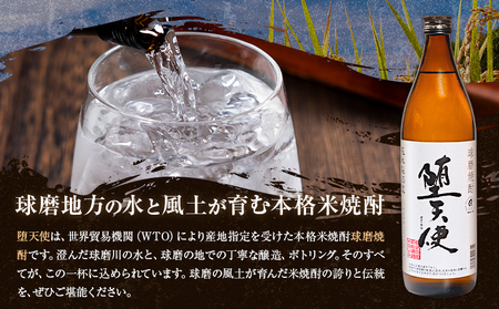 球磨焼酎 堕天使 25度 900ml 5本 焼酎 米焼酎