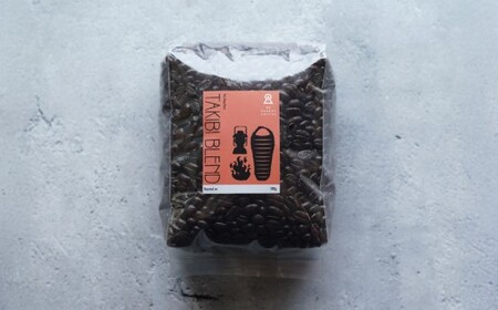 自家焙煎珈琲豆  〈極深煎り〉 焚き火ブレンド （豆） 500g ／ コーヒー 珈琲豆 飲み物 自家焙煎 マンデリン エチオピア 北海道 小樽市 常温