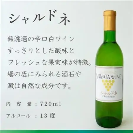 白ワイン飲み比べセット シャインマスカット シャルドネ各720ml 辛口 無濾過 山梨県産ぶどう使用【1703955】