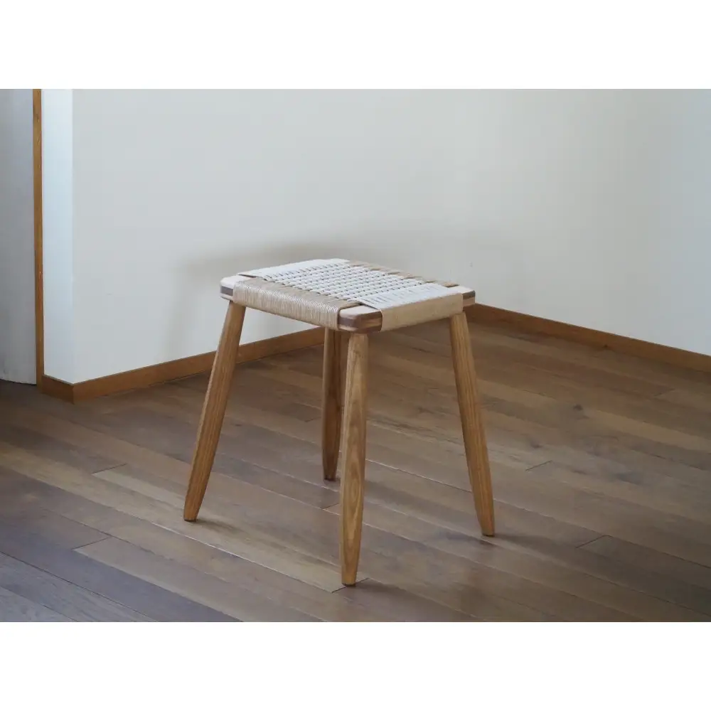 ペーパーコードスツール 1脚 スタッキング可 国産材【UMEBACHI FURNITURE】