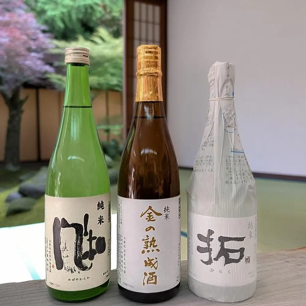 【金鶴】純米酒　金の熟成酒＋純米　風和＋純米　拓　720ml　3本