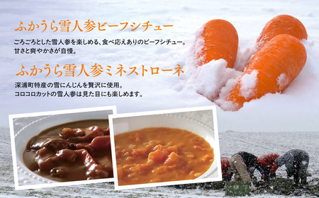 雪人参ビーフシチュー 雪人参ミネストローネ各4個  [fu-0001-004]