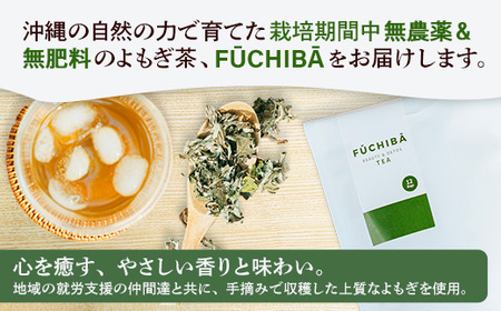 【ポストイン配送】 沖縄県八重瀬町産 よもぎ茶 30包入 「FUCHIBA（フーチバー）」 ノンカフェイン 手摘み 栽培期間中無農薬 無肥料 / 布都天堂