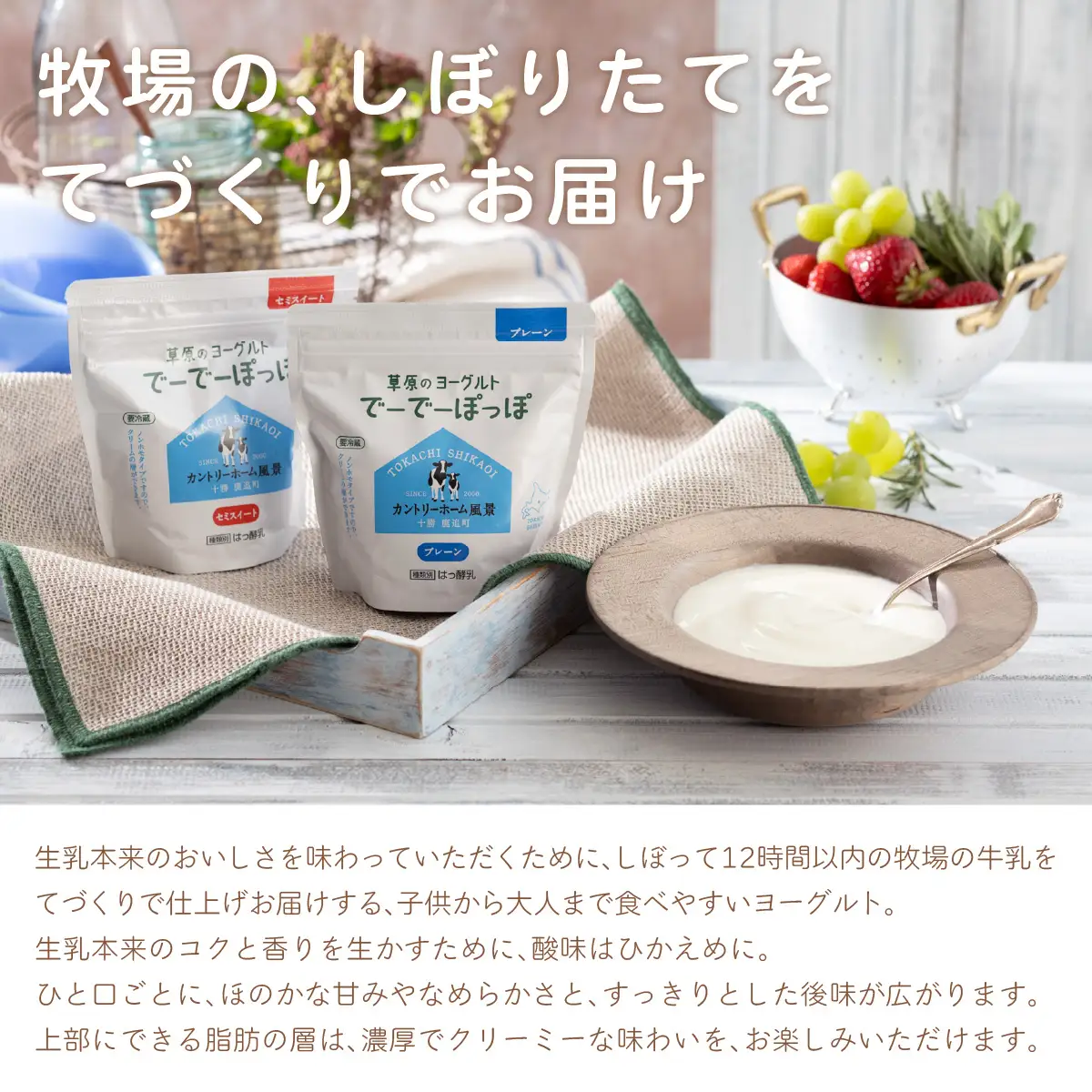 セミスイート 草原のヨーグルト でーでーぽっぽ 1kg ×2 SKB131