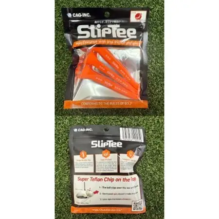 SUBEッティ　SlipTee　ロング　オレンジ　1袋3本入　キャグ 飛んで曲がらない　ゴルフティー【1718378】