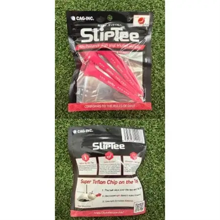 SUBEッティ　SlipTee　ロング　ピンク　1袋3本入　キャグ 飛んで曲がらない　ゴルフティー【1718380】