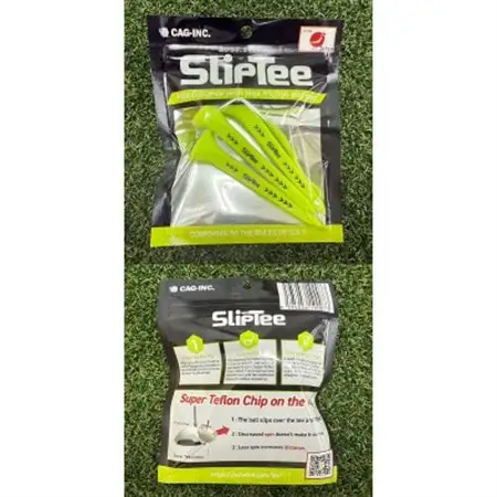 SUBEッティ　SlipTee　ロング　イエロー　1袋3本入　キャグ 飛んで曲がらない　ゴルフティー【1718382】