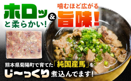 純国産馬 馬スジ煮込み 約500g / 馬肉 馬すじ 馬スジ 煮込み 熊本県 菊陽町【株式会社古閑ファーム】[BHDF020]
