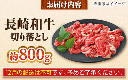 【大自然の贈り物！】長崎和牛 切り落とし 約800g【ながさき西海農業協同組合】 [DBV009][DBV009]