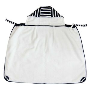 防寒ケープ ボーダー柄 (紺)｜フットマフ 防寒ケープ ベビーカー ひざ掛け お散歩 お出かけ [1261]