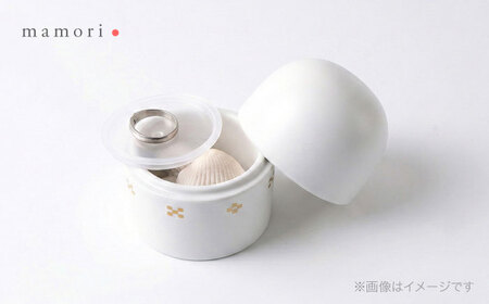 【美濃焼】護-mamori- 骨壺 三具足セット White 【角富製陶所】 仏具 供養 カジュアル 家族[MFP029]