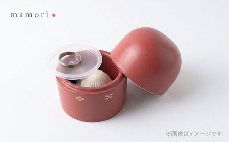 【美濃焼】護-mamori- 骨壺 三具足セット Red 【角富製陶所】 仏具 供養 カジュアル 家族[MFP031]