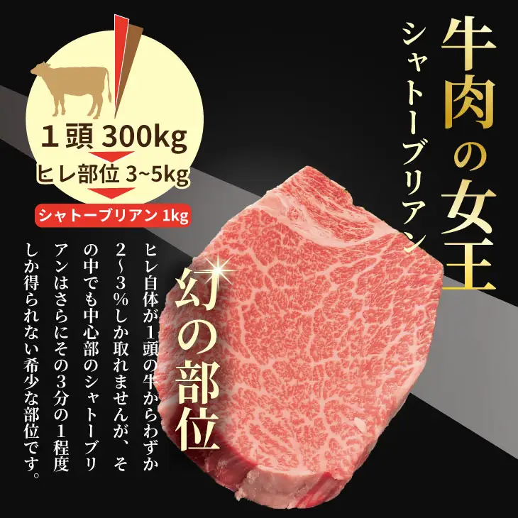 希少部位！A4 〜 A5 佐賀牛 シャトーブリアンステーキ（600g） 佐賀牛 冷凍 赤身 牛肉 希少部位 国産 お肉 ブランド牛 九州産 送料無料 ヒレ肉 ブランド牛 ステーキ肉 牛肉 フィレフィレ肉 川べぇ  F120-002