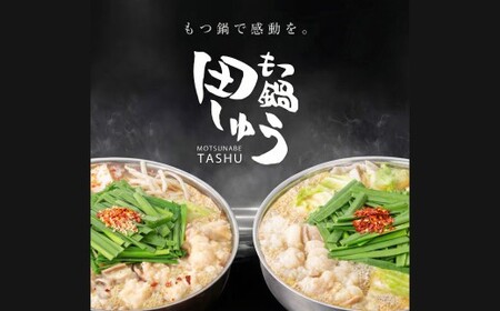 【2回定期便】博多もつ鍋専門店「もつ鍋田しゅう」のもつ鍋セット 味噌味 2～3人前 博多 もつ鍋 味噌 高級 国産牛 小腸 郷土料理 にんにく 香り 出汁 旨味 スープ ちゃんぽん麺 老舗