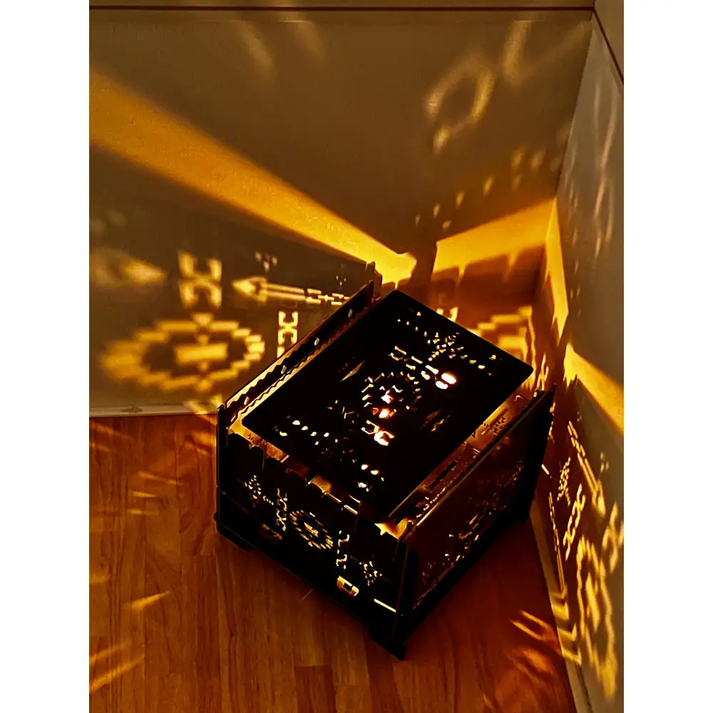 3WAY焚火BOXオルテガ柄 スタンダードセット＋グリル鉄板Lオルテガ柄4.5mm厚（オプション品）