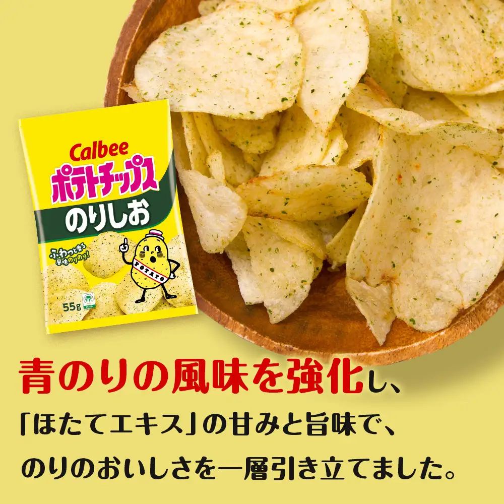 【定期便5カ月】カルビーポテトチップス 2種セット コンソメパンチ・のりしお 各8袋 《千歳工場製造》