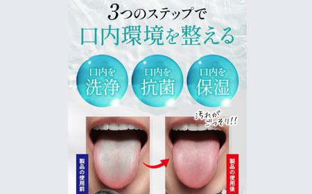 【全3回定期便】 セルフリッシュホワイト 舌磨きジェル ミントフレーバー風味 1本(100g) ＆ 舌磨きブラシ 3本 愛媛県大洲市/Gross Mountain合同会社 歯磨き粉 歯ブラシ 舌磨き ホワイトニング 歯周病 ジェル 口臭予防 オーラルケア[AGCQ060]
