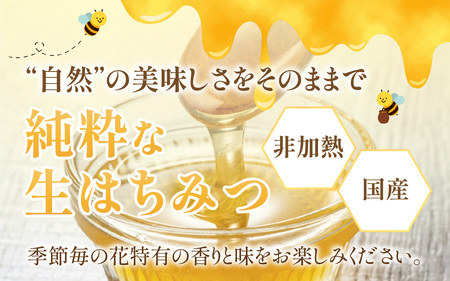 【先行予約】【期間限定】国産純粋生はちみつ[C-03001] | はちみつ